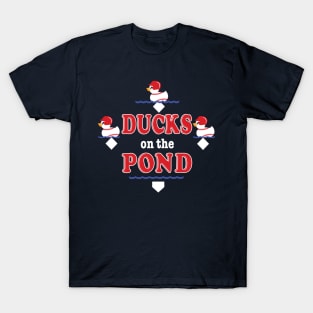 Duck's On the Pond Cute Baseball Softball Funny Saying T-Shirt